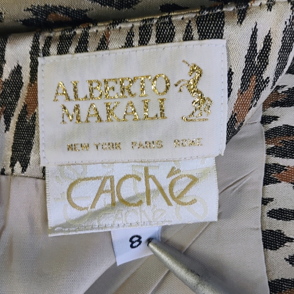 Alberto Makali X Cache Y2K Leopard Print Mini Skirt Streetwear 90s Edgy Size 8 - Picture 4 of 9